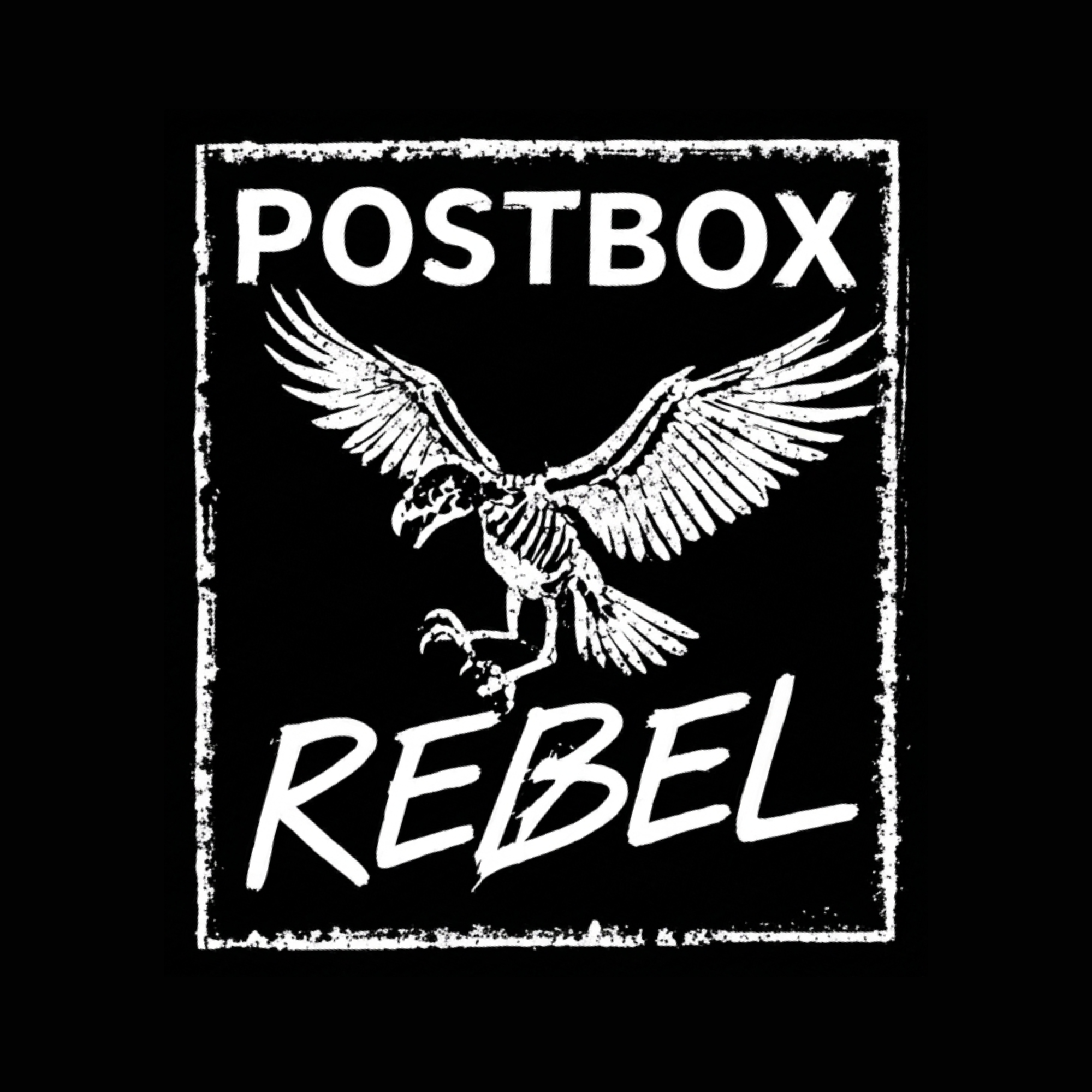PostBox Rebel Eagle Logo Card